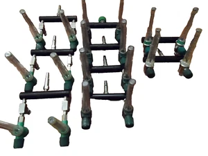 Lot of 13 Double Manifold Flow Meters Precision Medical 2MFA1001 21001 - Picture 1 of 10