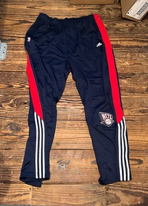 Vintage New Jersey Nets Team Issued Warm Up Pants NWOT Side Snap RARE- Size 3XLT - Picture 1 of 11