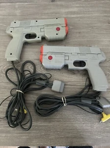 Namco NPC-103 GunCon Light Gun Con Controller (PS1) UNTESTED - Lot Of 2 - Picture 1 of 12