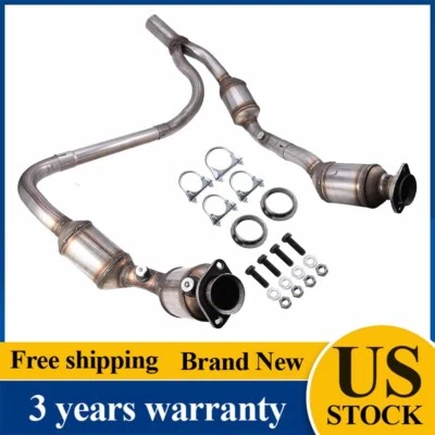Y-Pipe Front Exhaust Catalytic Converter For 2007-2009 Jeep Wrangler JK 3.8L EPA - Image 1 of 4