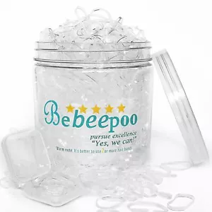 Clear Elastic Hair Rubber Bands 2000pcs Mini Small Clear Ponytail Elastics Ho... - Picture 1 of 5