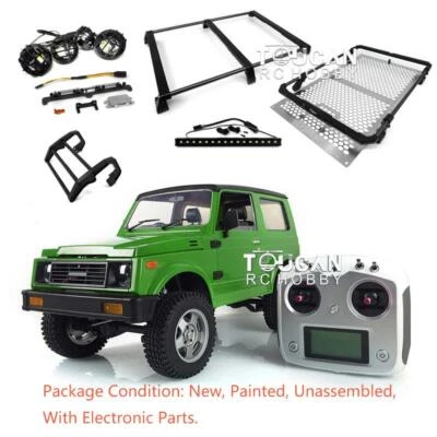 1/6 4WD 2.4Ghz Capo RC Crawler Kit SIXER1 Painted Green Upgraded Rock Car Light - Image 1 of 4