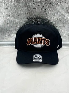 San Francisco Giants MLB '47 Marke Throwback schwarz Anhängerkupplung verstellbar Druckknopflasche Mütze - Bild 1 von 5