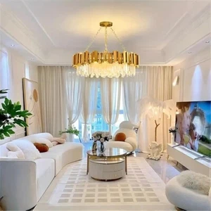 Modern Crystal Chandelier Dining Room Pendant Lighting Ceiling Fixtures - Picture 1 of 10