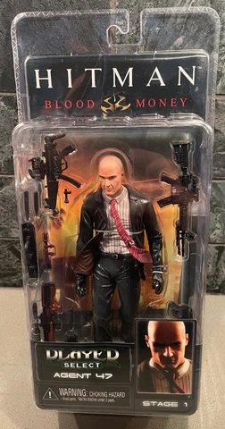NECA Player Select Stage 1 Hitman Blood Money Agent 47 Figure BRAND NEW 2006 Cover