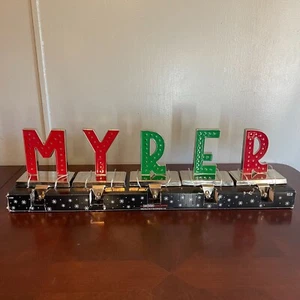 Christmas Shoppe 5-Piece MERRY Metal Stocking Holder Set holiday decor - Picture 1 of 12