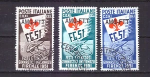 FRANCOBOLLI Trieste Zona A 1951 Ginnici AMG FTT Serie Completa SAS116-118 # - Picture 1 of 1