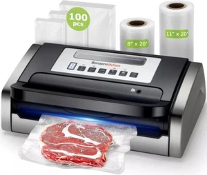 Bonsenkitchen Vacuum Sealer Machine, Powerful Low-Noise Food Vacuum Sealer fo... - Picture 1 of 8