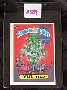 1987 Topps Garbage Pail Kids Card Series 8 OS8 GPK Yul Tied 297a - Picture 1 of 3