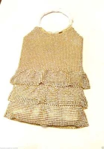 CRYSTAL STUDED DRESS SHAPE HANDBAG. CHOOSE: SILVER, GOLD, OR BLACK DIAMOND - Picture 1 of 3