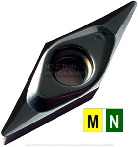 10x VCGT 110304-MAF (M05-M15 TiALN) Wendeplatten für Edelstahl & NE-Metalle - Picture 1 of 2