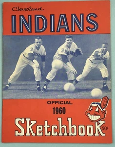 Cleveland Indians offizielles 1960 Baseball Skizzenbuch Softcover illustriert 48 Seiten - Bild 1 von 8