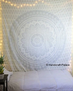 Twin Ombre Mandala Tapestry Hippie Indian Wall Hanging Bedspread Bedding Throw - Picture 1 of 3