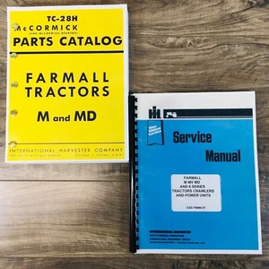 Farmall International MD MDV Tractor Service Parts Manual Set Repair Catalog IH - Picture 1 of 12