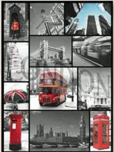 Londres Escenas Montaje ( Bus) Letrero Metal 410mm x 300mm (Fd) Reducido - Imagen 1 de 1