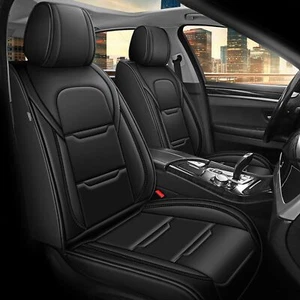 For Toyota Prius 2015-2024 Car 5-Seat Covers PU Leather Front & Rear Cushion Pad - Picture 1 of 7