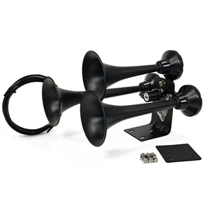 HornBlasters Mini Outlaw Stealth Black Train Horn - Foto 1 di 3