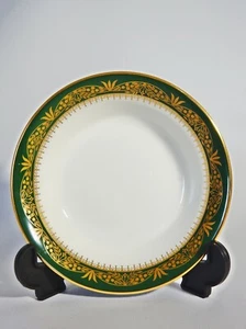 John Aynsley Bone China Chester Small Finger Fruit Bowl Green Gold 1st Quality - Bild 1 von 4