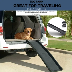Folding Car Dog Pet Ramp Light Travel Car Truck SUV Portable Folding step Ladder - Picture 1 of 10