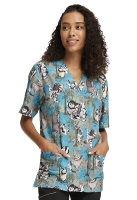 Wild Rumpus Cherokee Scrubs Tooniforms WB Unisex V Neck Top TF606 WDUP - Image 1 of 4