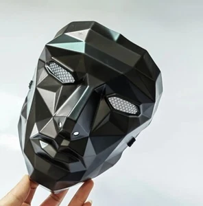 Anonymous Mask Plastic Black DURABLE BOX SHIPPING  - Picture 1 of 3