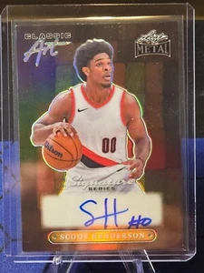 Scoot Henderson 2024 Leaf Metal Signature Series Classic Art AUTO 1/1 #CA-SH1 - Picture 1 of 3