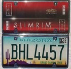 Chrom Metall Rahmen USA Kennzeichen Nummernschild License Plate U.S. Size Frame 