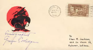 GRACE COOLIDGE - ENVELOPE SIGNED - Picture 1 of 2