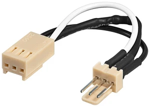 Lüfter Adapter Kabel Spannungskabel 12Volt auf 7Volt 1x 3 Pin Stecker auf Buchse - Bild 1 von 1