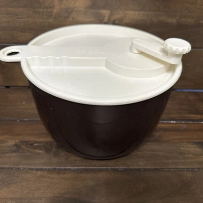 Hilandero de ensalada vintage marrón mediados de siglo moderno Sam Lebowitz 604 COPCO hecho en EE. UU. Foto 1 de 4