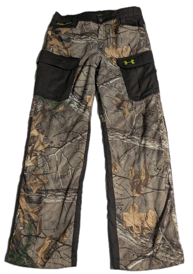 Under Armour Youth L UA Storm2 Scent Control Hunting Pants Realtree Xtra Flaws - Image 1 of 4