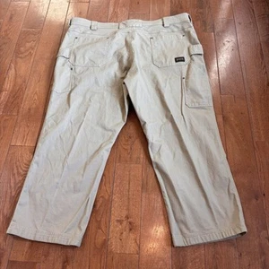 NWOT Mens Duluth Trading DuluthFlex Fire Hose Relaxed Carpenter Pants Tan 48x30 - Picture 1 of 13