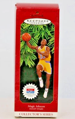 Hallmark Keepsake Ornament 1997 — Magic Johnson — Hoop Stars Series Foto 1 de 4