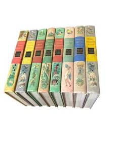 Lot Of 8 Vintage Through Golden Windows 1958 Grolier Hardcover Childrens Stories - Picture 1 of 2