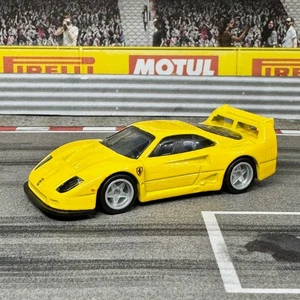 Hot Wheels Ferrari F40 Competitzione gelb Custom Wheelswap Real Riders - Bild 1 von 4