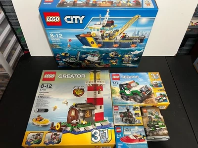 Lego City 60095 Deep Sea Exploration Vessel New Retired & 5 Other Sets. Lot Of 6 - Image 1 of 4