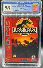 Jurassic Park Sega Genesis Clamshell Factory Sealed Brand New CGC 9.9 A Graded