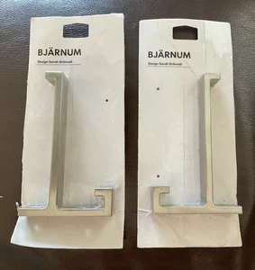 2x Ikea Bjarnum Aluminium Wandhaken Regal Halterung 401.525.91 Sarah Gronvall *NEU - Bild 1 von 3