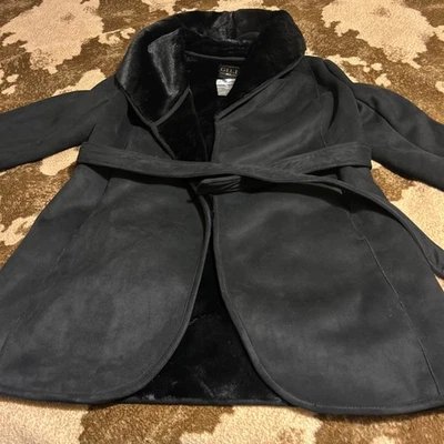 G.I.L.I. got it love it Faux Fur Coat Stylish Coat Faux Fur sz 10 New! - Image 1 of 4