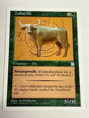 ***English Zodiac Ox*** MTG Portal 3 Kingdoms Magic NM - Image 1 of 3