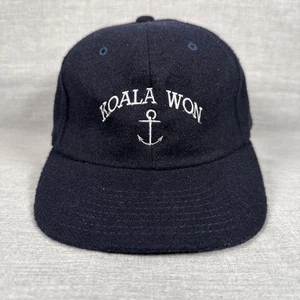 Gorra Koala Won Yate Barco Ancla Lana Acrílico Yupoong Correa Azul Marino De Colección - Imagen 1 de 9