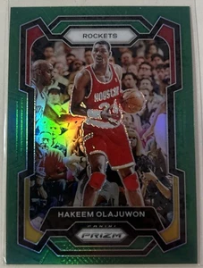 2023-24 Panini Prizm Basketball #191 Hakeem Olajuwon Green Prizm - Picture 1 of 1