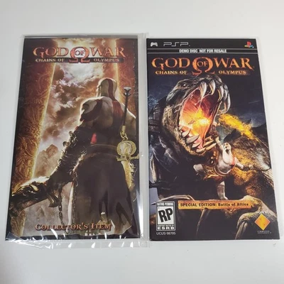 God of War Chains of Olympus Battle of Attica PSP Demo Disc + Charm New Sealed - Image 1 of 4