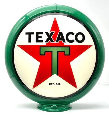 Globo bomba de gás TEXACO STAR 13,5" - ENVIO TOTALMENTE MONTADO! PRONTO PARA SUA BOMBA!! - Imagem 1 de 4