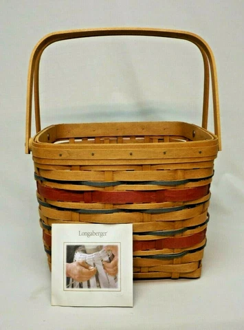 Longaberger 2007 American Celebrations Picnic Tote Basket w/ Certificate Cover