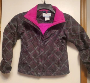 Columbia Sportswear Girls XXS 4-5 Jacket Waterproof  Zip, stick front, pockets - Picture 1 of 7