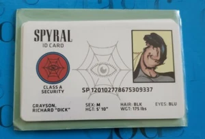 DC COMICS 2016 SDCC WONDERCON DICK GRAYSON BATMAN AND ROBIN SPYRAL PROMO ID CARD - Picture 1 of 3