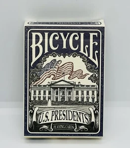 Bicicletta US Presidents Carte da gioco Black In rilievo Collector's Edition - Foto 1 di 3