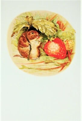 ¡RARO! #N4512 Beatrix Potter ♪ El cuento de Johnny Town Mouse ♪10 tarjetas en blanco y Foto 1 de 3