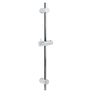 Chrome Round 600mm Sliding Holder Rail Bar Set For Handheld Shower Head Rose Use - Picture 1 of 3